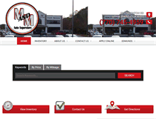 Tablet Screenshot of mandmautosuperstore.com